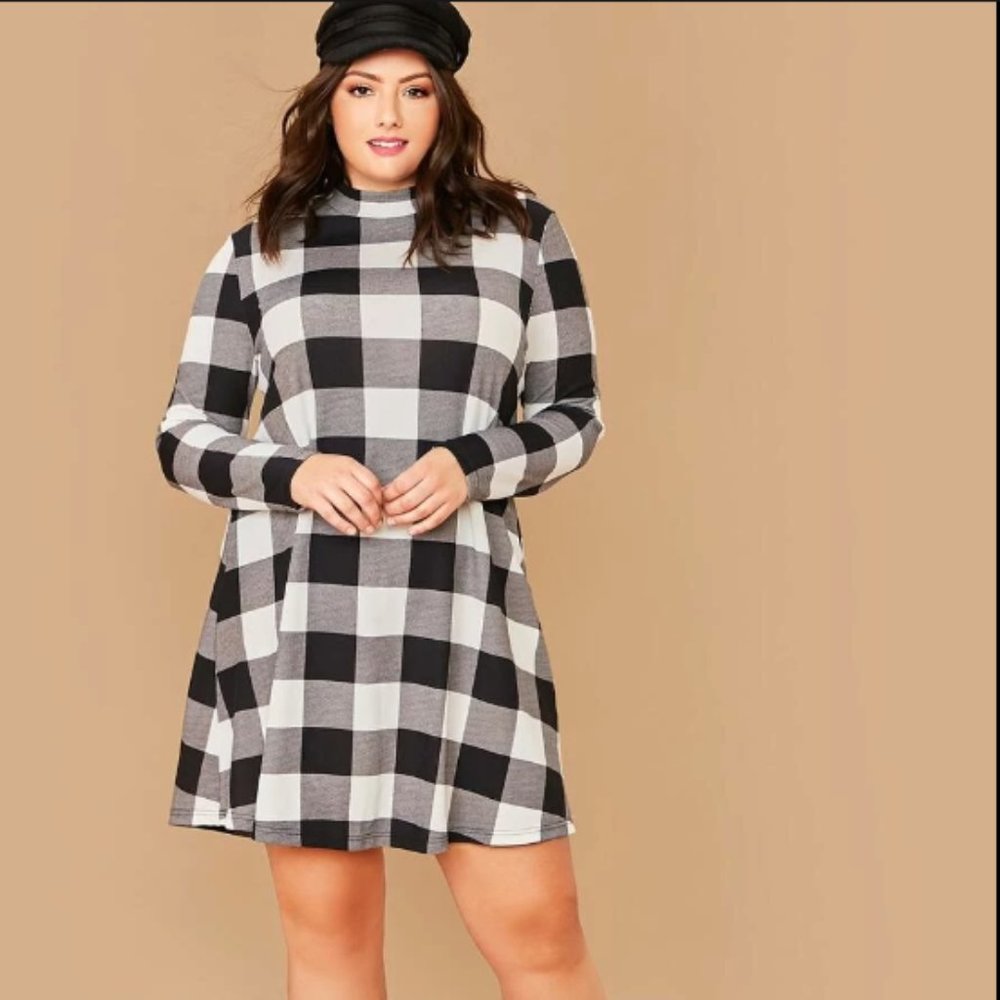 Longsleeve High-Neck Dress